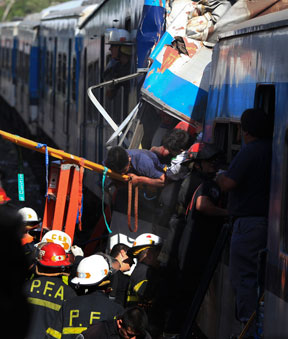 Accidente en la estación de Once, Buenos Aires